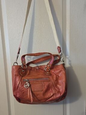 VINTAGE COACH POPPY LEATHER CROSSBODY BAG